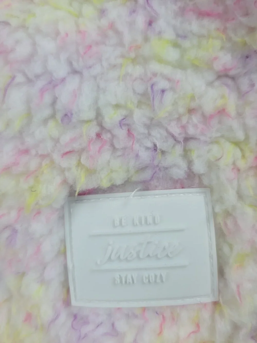 Justice Girls Sherpa Hoodie 6/7 Quarter Zip Pastel Fleece Pullover Cozy
